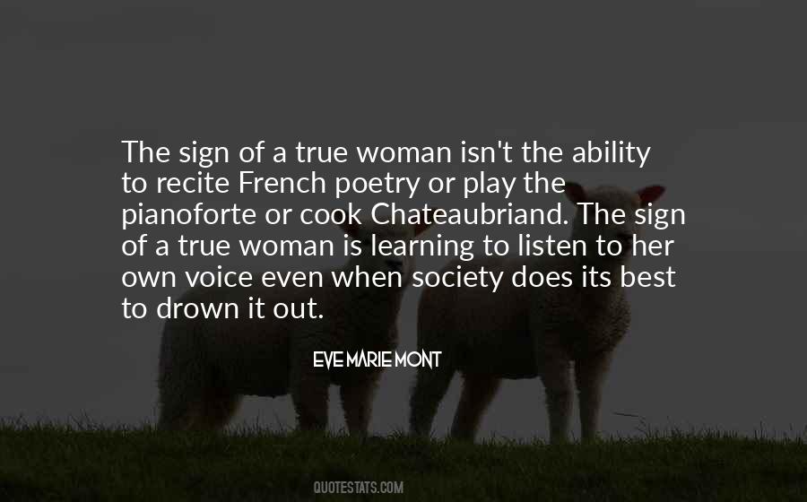 Voice Of A Woman Quotes #751531