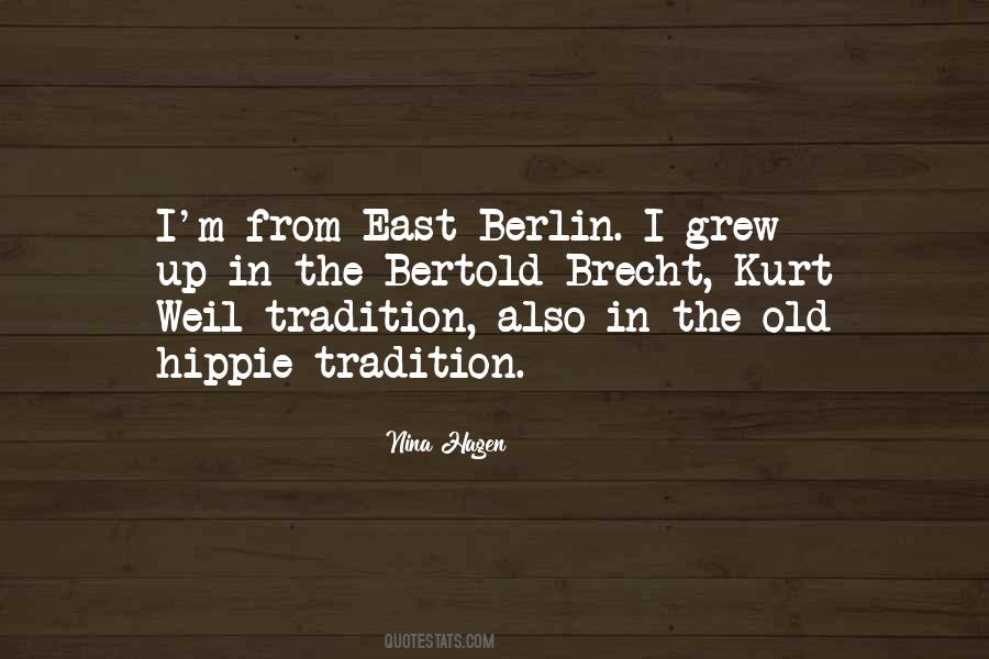 Old Tradition Quotes #1105947