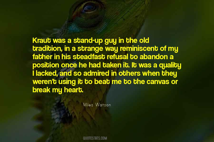 Old Tradition Quotes #210900