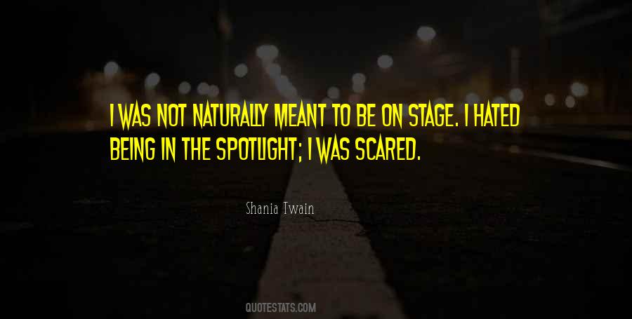 Stage Spotlight Quotes #315054