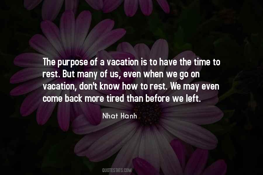 Back From Vacation Quotes #912767