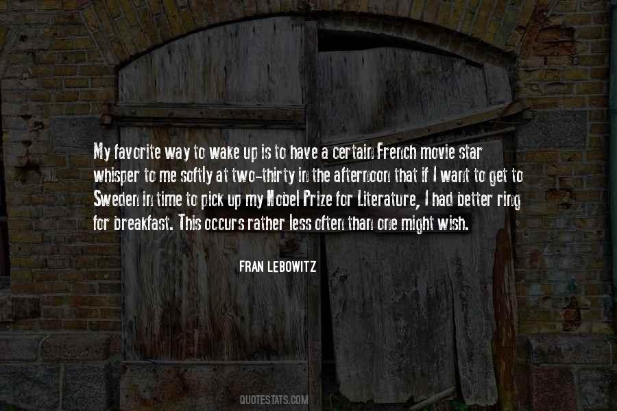 Breakfast Time Quotes #1878641