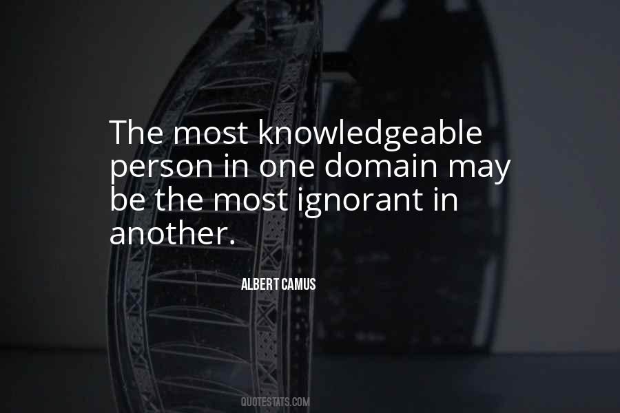Most Knowledgeable Quotes #27780