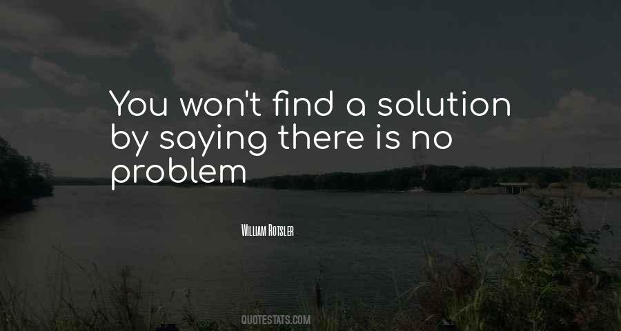 There Is No Solution Quotes #209418