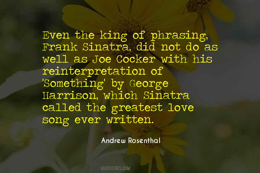 Frank Sinatra Song Quotes #1349698