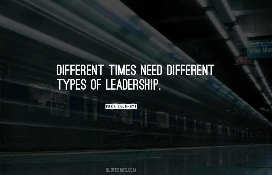 Types Of Leadership Quotes #25025