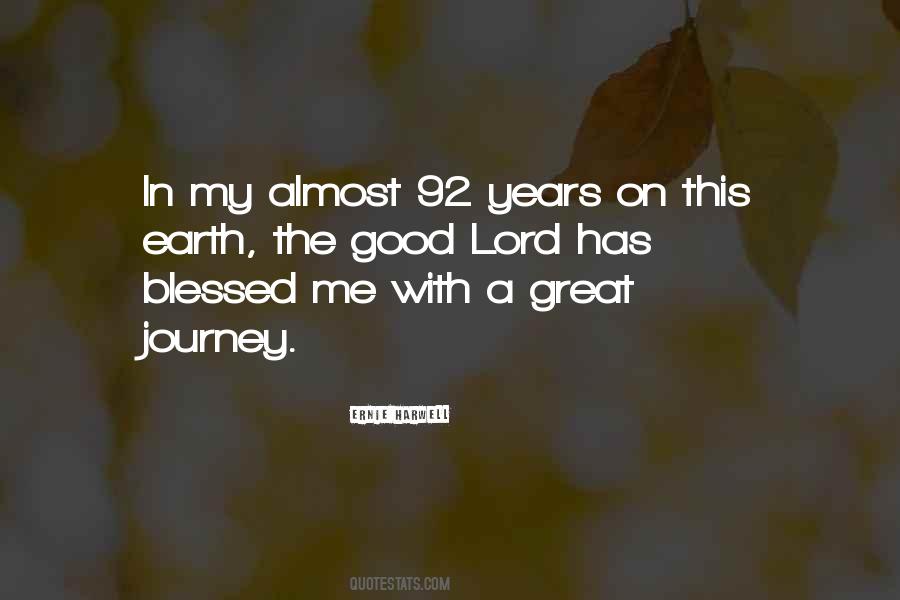 Blessed Journey Quotes #1585051