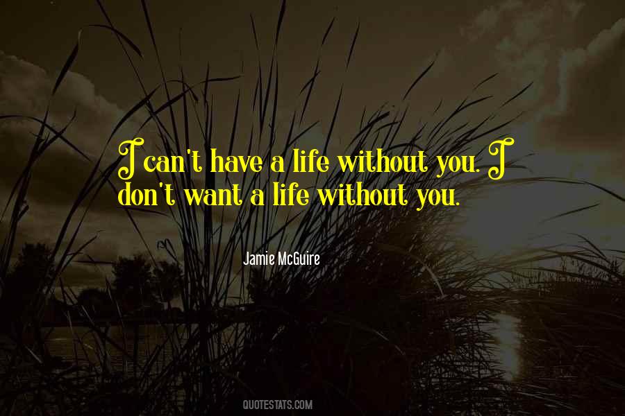 A Life Without You Quotes #1147962