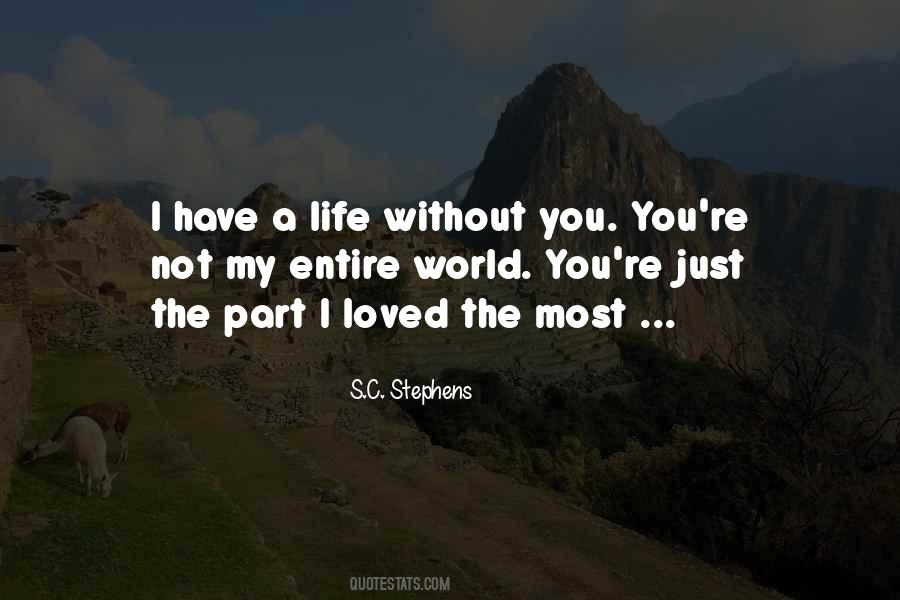 A Life Without You Quotes #980265