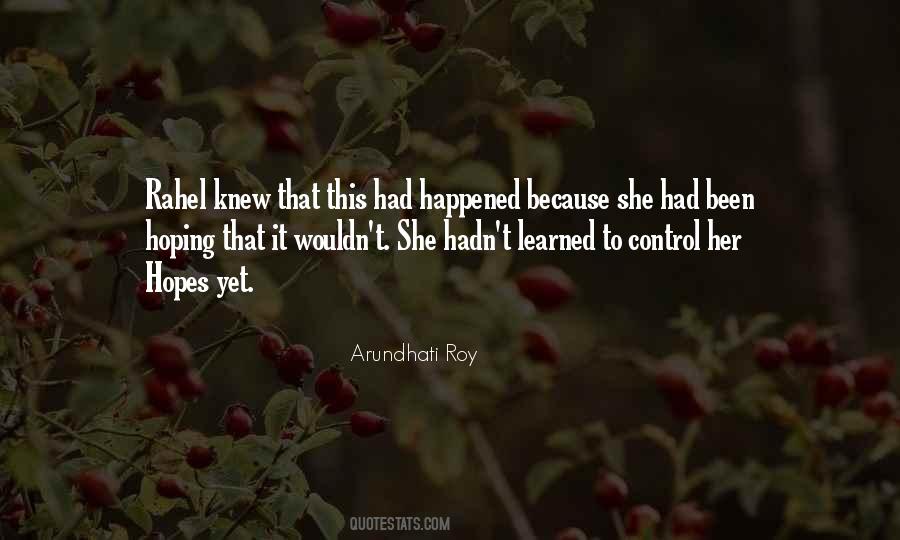 She Learned That Quotes #1055831
