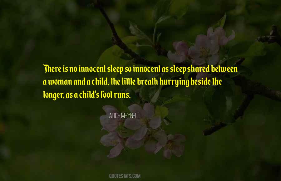 Innocent Sleep Quotes #1087116