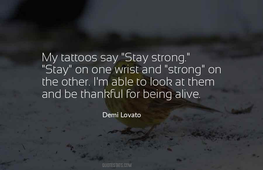 On Being Strong Quotes #1747918