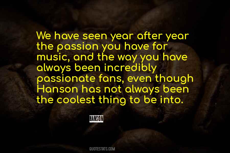 Quotes About Hanson Music #1669174