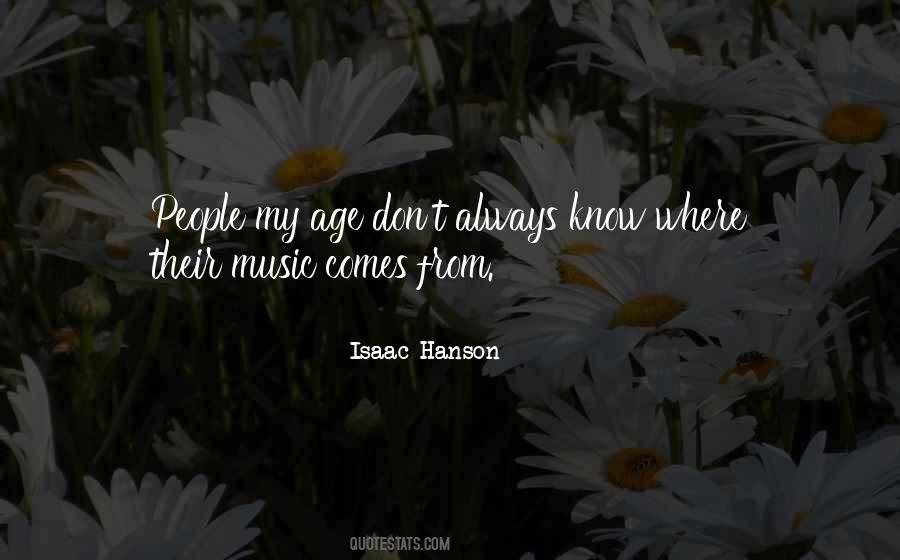 Quotes About Hanson Music #217465