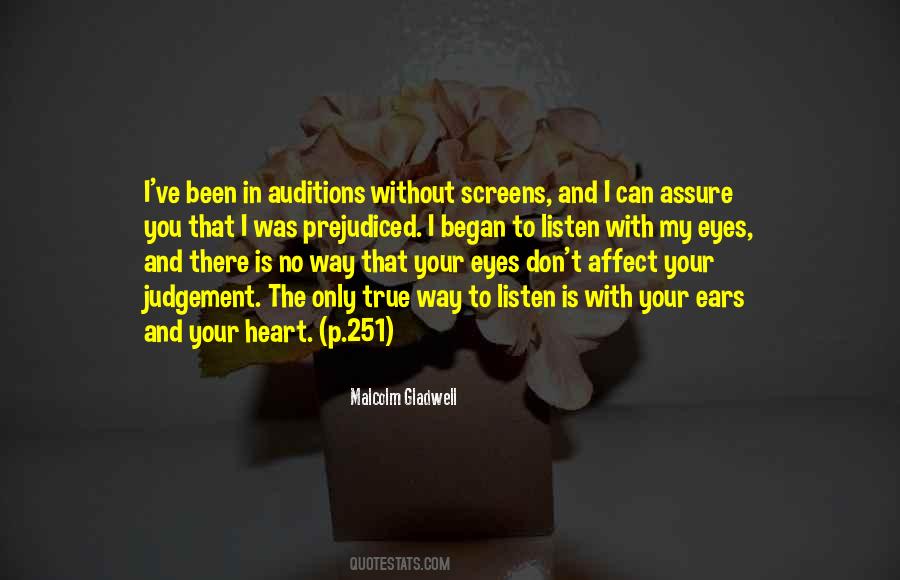 Listen Without Judgement Quotes #570463