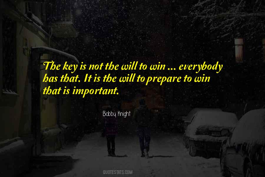 The Will To Prepare To Win Quotes #25375