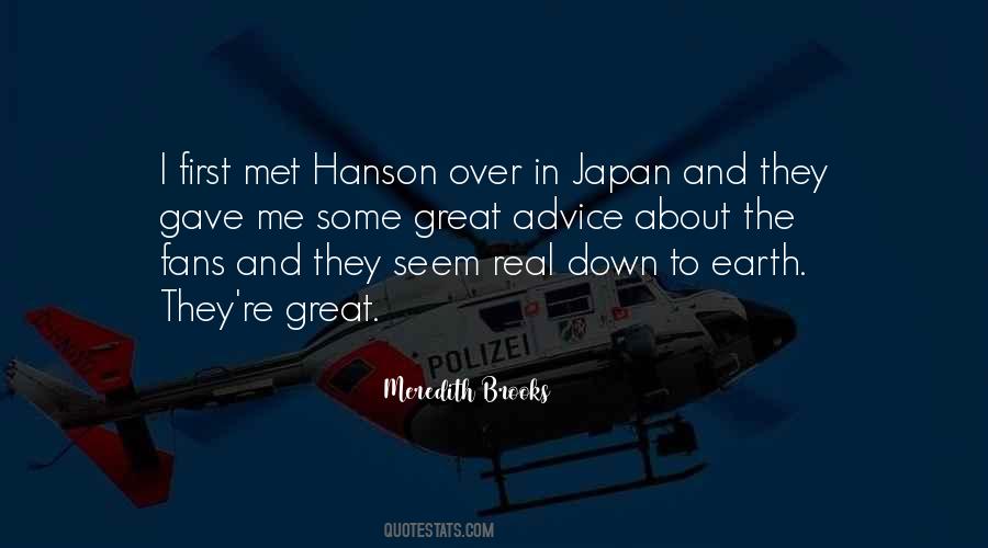 Quotes About Hanson #1458130
