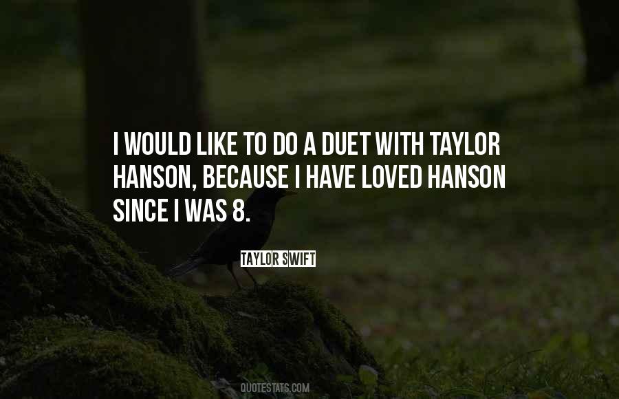 Quotes About Hanson #1508524