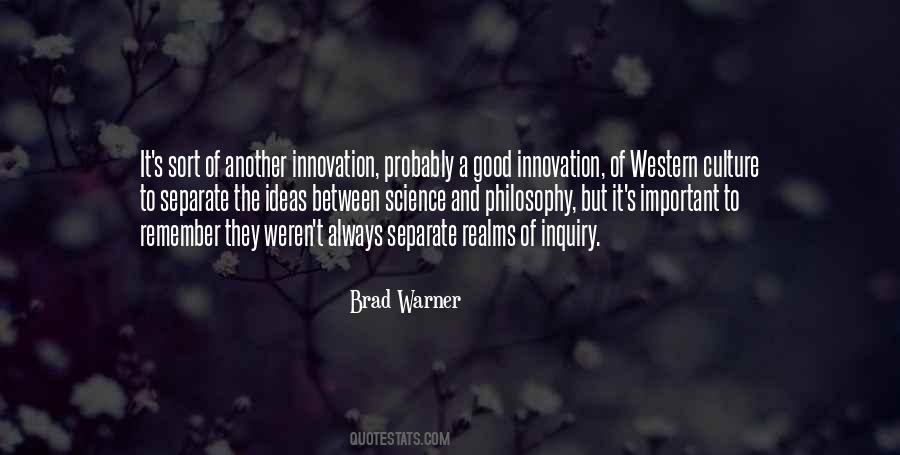 Innovation Philosophy Quotes #1308950