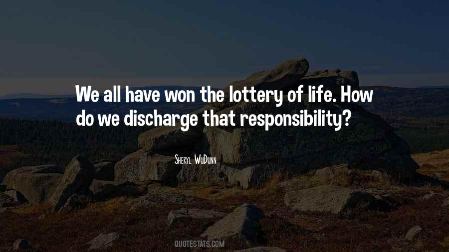Responsibility Of Life Quotes #156721
