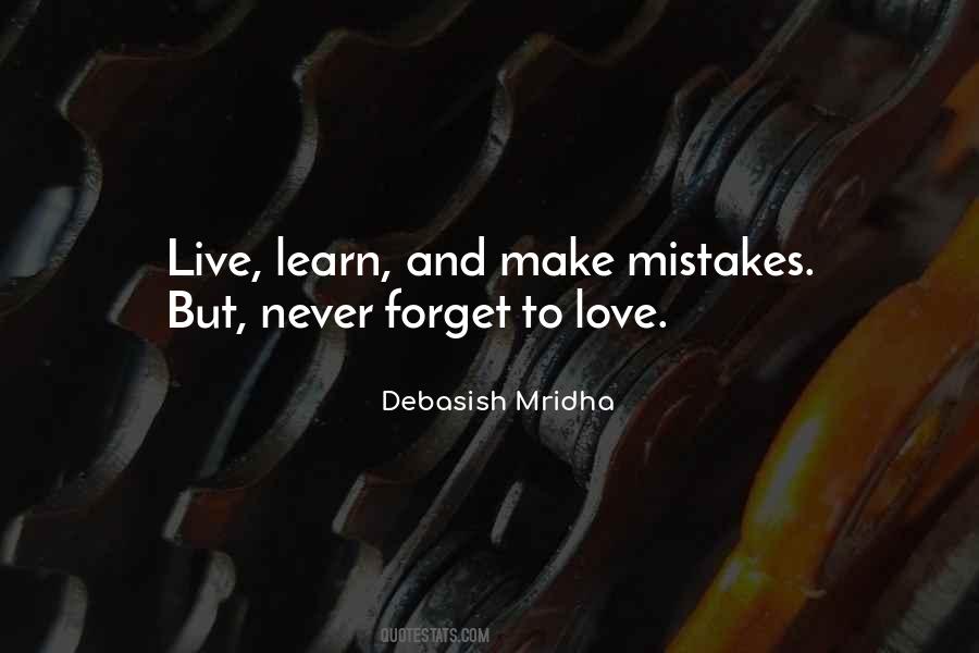 Mistakes Love Quotes #1766054