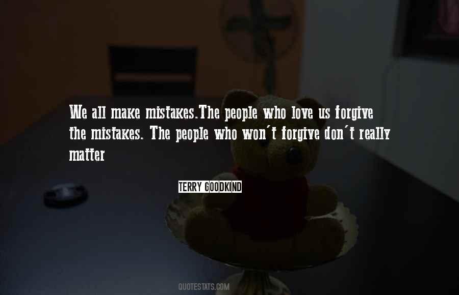 Mistakes Love Quotes #77934