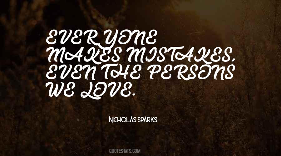 Mistakes Love Quotes #789466