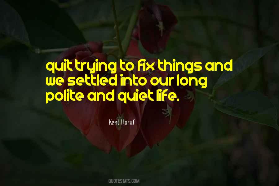 Quit Trying Quotes #933647