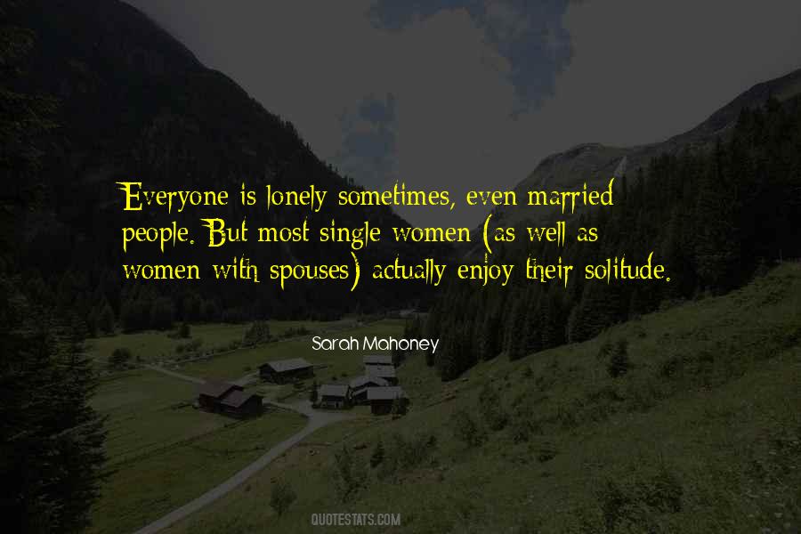 Single Lonely Quotes #123712