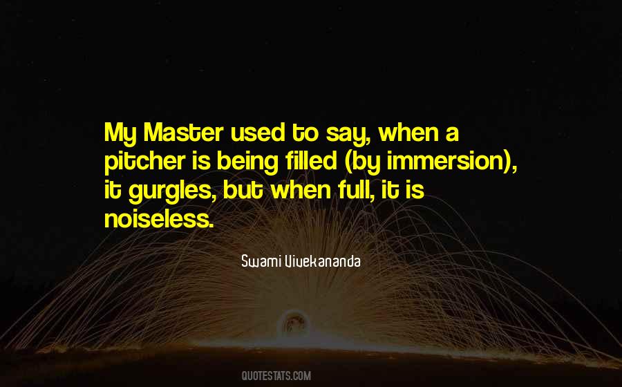 Being A Master Quotes #807686