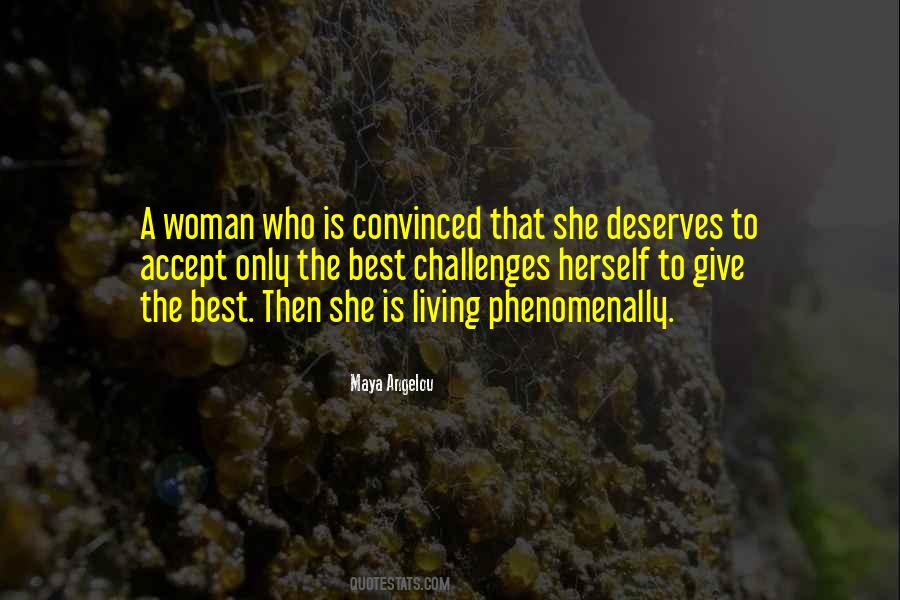 She Deserves The Best Quotes #889453
