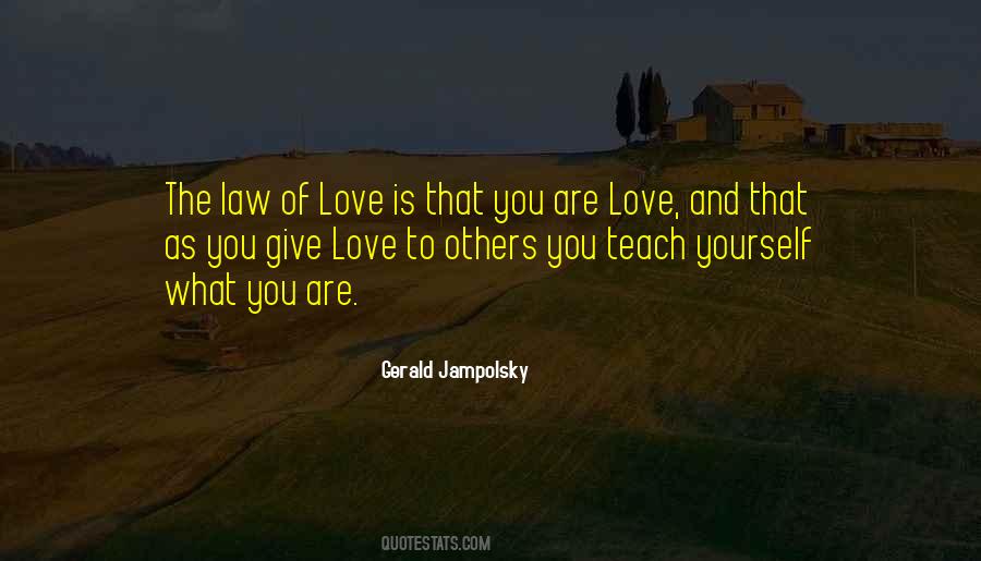 Love Is The Law Quotes #496170