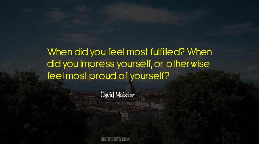 Feel Proud Of Yourself Quotes #547407