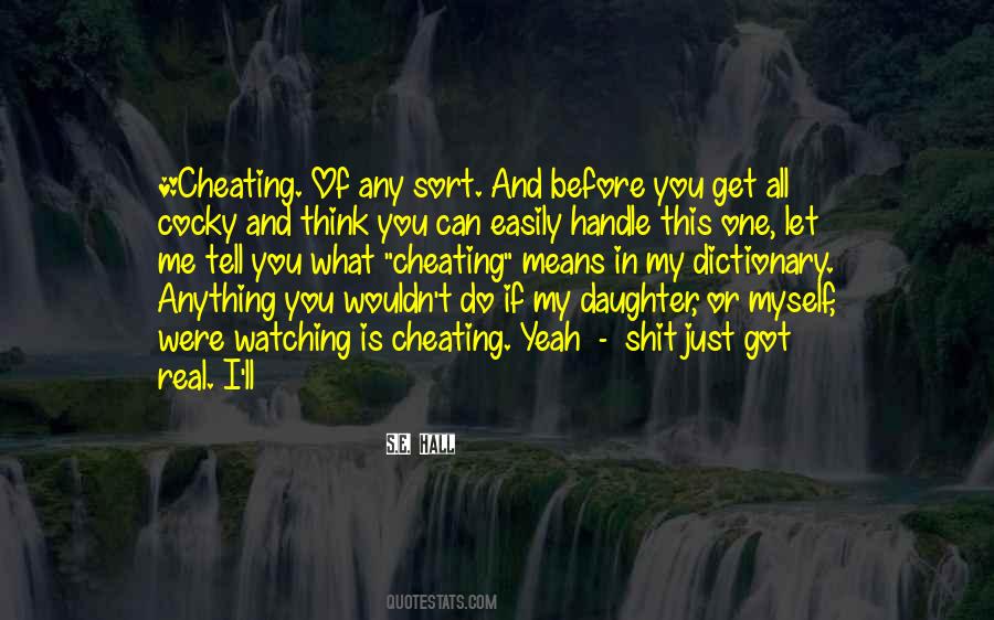 Cheating Me Quotes #1232313