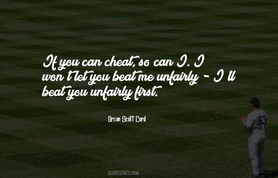 Cheating Me Quotes #140108