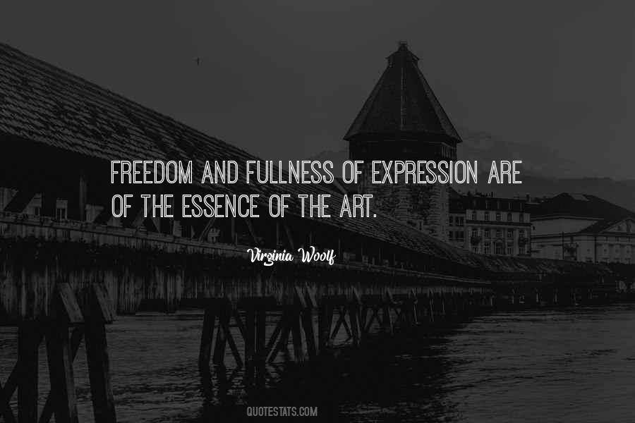 Quotes About The Freedom Of Art #6506