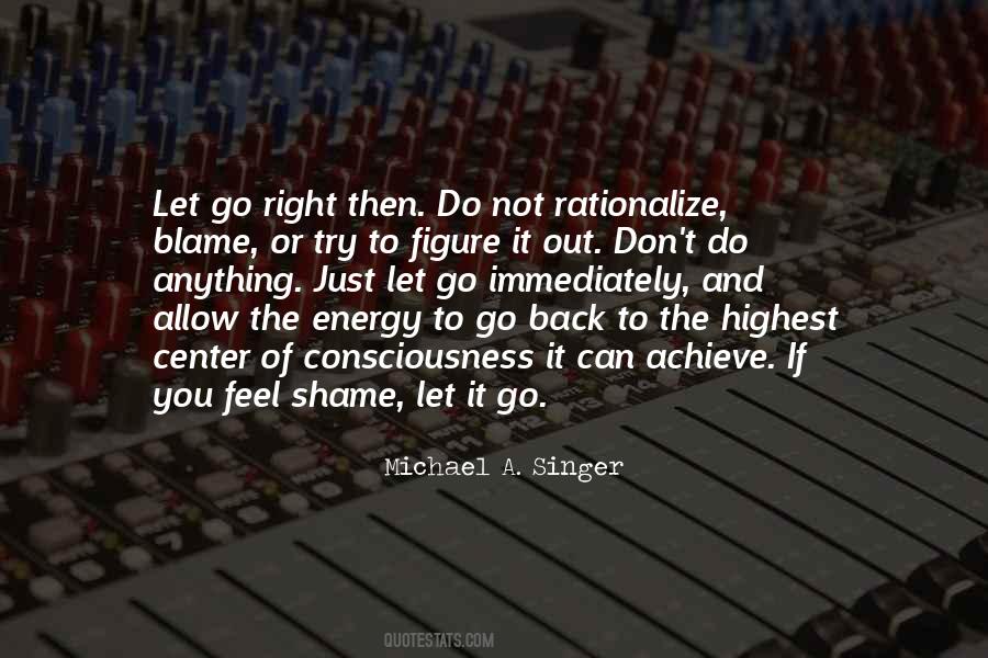Shame And Blame Quotes #1671385