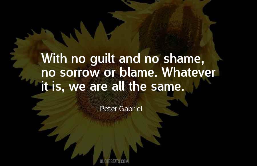 Shame And Blame Quotes #260853