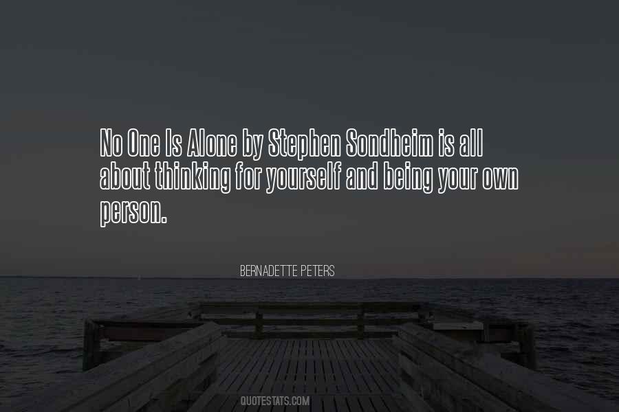 No One Is Your Quotes #398781