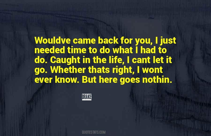 Go Back In Life Quotes #1231693