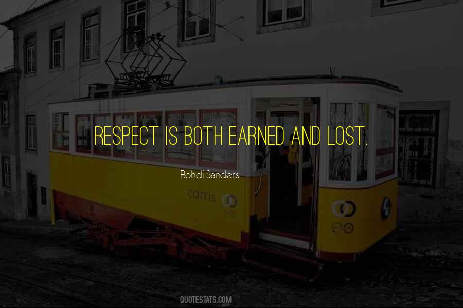 Respect Lost Quotes #362571