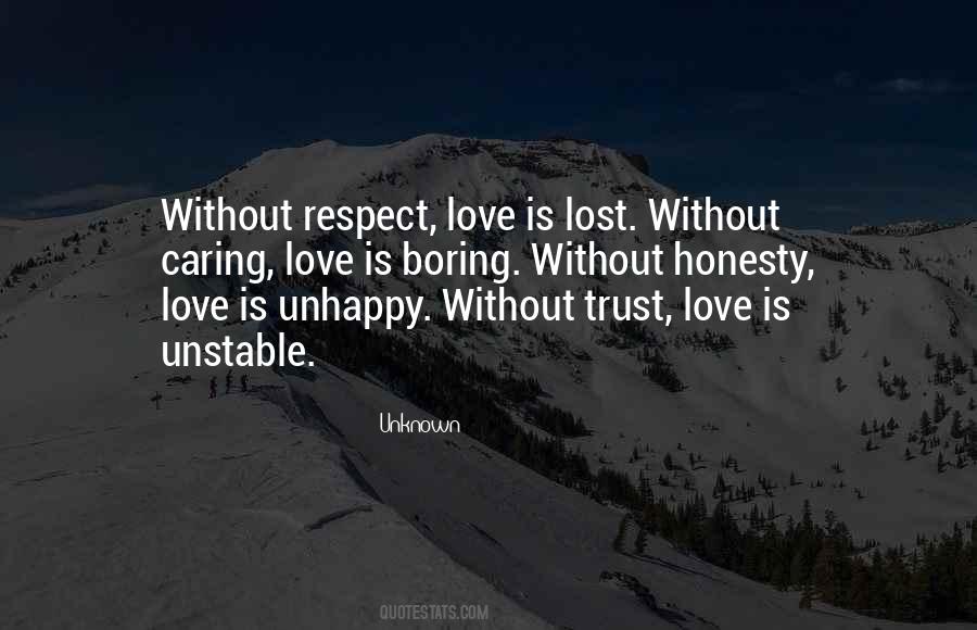 Respect Lost Quotes #687914