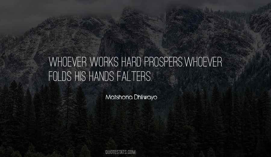 Quotes About Hands Work #138488