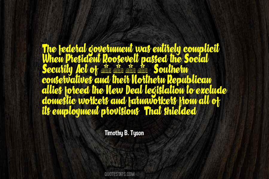 Roosevelt Social Security Quotes #1038424