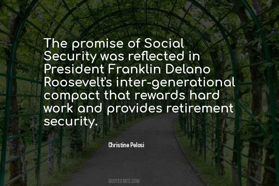Roosevelt Social Security Quotes #219213