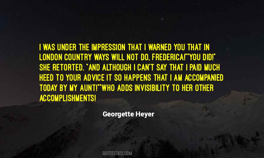 Frederica Georgette Heyer Quotes #1671657