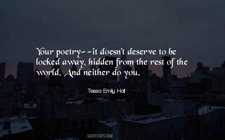 Deserve Your Love Quotes #633538