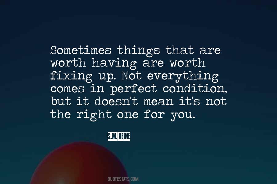 Things Are Not Perfect Quotes #1675213