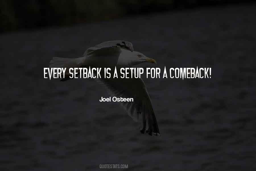 Comeback Setback Quotes #205102