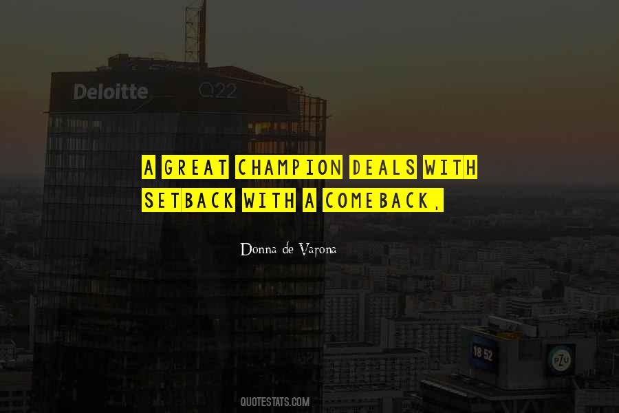 Comeback Setback Quotes #662433